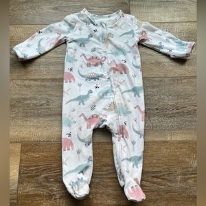 Caden Lane 0-3 month dino footies